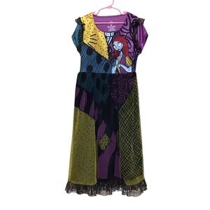 Disney The Nightmare Before Christmas Sally Patchwork Nightgown Girls 10 12